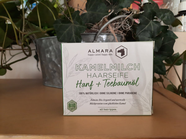 Almara - Bio Kamelmilchseife Hanf + Teebaumöl